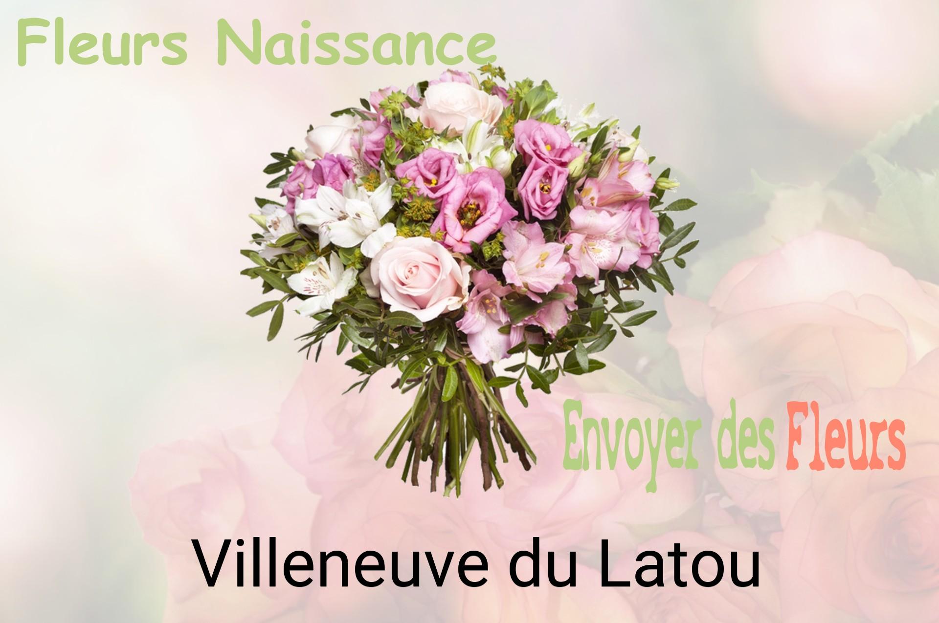 Bouquet de fleurs de naissance livré à Villeneuve-du-Latou